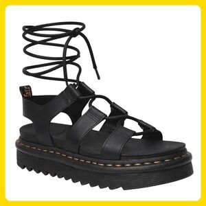 Dr. Martens Black Gladiator Sandals